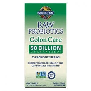 Garden of Life RAW Probiotiká Starostlivosť o hrubé črevo 50 miliárd CFU 30 kapsúl