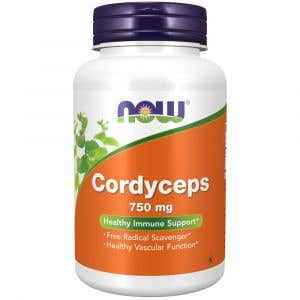 Now Foods Cordyceps - Húsenica čínska 750 mg 90 rastlinných kapsúl