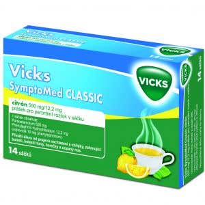 Vicks symptomed classic citrón 500 mg/12,2 mg 14 sáčků