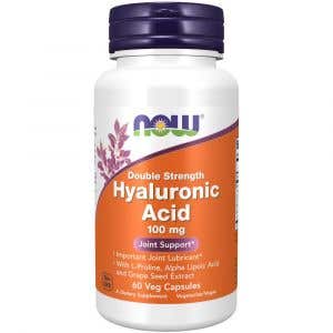 Now Hyaluronová kyselina extra silná 100 mg 60 rastlinných kapsúl