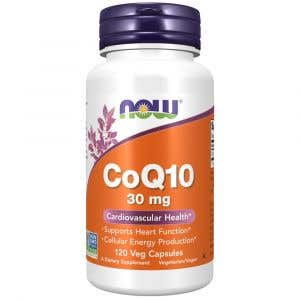 Now Foods CoQ10 koenzym Q10 30 mg 120 rostlinných kapslí