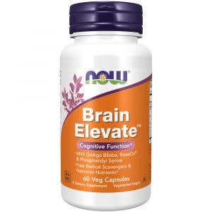 Now Foods Brain Elevate - posílení mozku 60 rostlinných kapslí