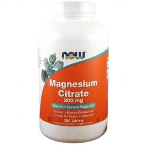 Now Magnesium Citrate - horčík citrát 200 mg 250 tabliet