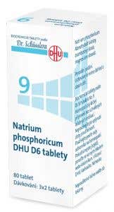 Schüsslerovy soli Natrium phosphoricum DHU D6 80 tablet