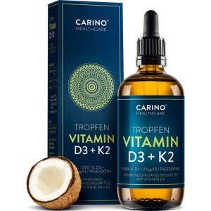 Carino HealthCare Vitamin D3 K2 Kvapky 1000 IU 50 ml