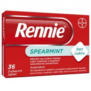 Rennie spearmint bez cukru 36 tablet