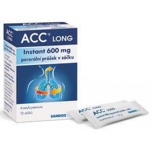 ACC Long instant 600 mg perorálny prášok v sáčku, 10 sáčkov
