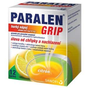 Paralen Grip Horký nápoj citron 12 sáčků