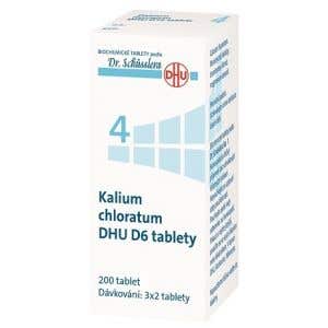DHU Schüsslerovej soli - Kalium chloratum D6 200 tabliet
