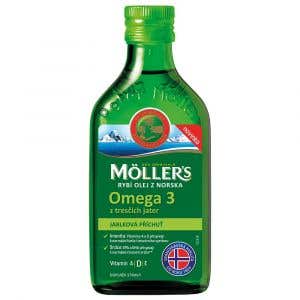Mollers Omega 3 Jablko rybí olej 250ml