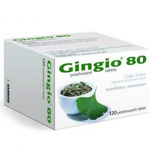 Gingio 80 mg filmom obalené tablety, 120 tabliet