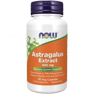 Now Astragalus Extract - Výťažok z kozinca blanitého 500 mg 90 rastlinných kapsúl