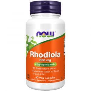 Now Rhodiola rosea - Rozchodnica ružová 500 mg 60 rastlinných kapsúl