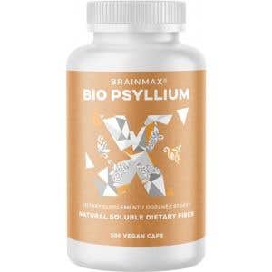 BrainMax Psyllium 800 mg BIO 200 rostlinných kapslí