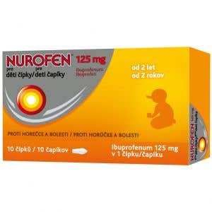 Nurofen Pro děti Čípky 125 mg x 10 čípků