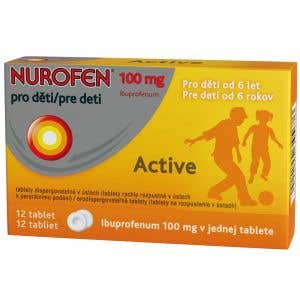 Nurofen Pre deti Active 100 mg x 12 tabliet