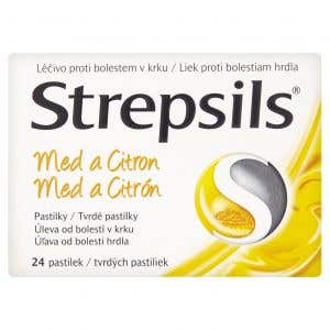 Strepsils Med a Citron 24 pastilek
