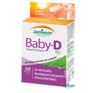 Jamieson Baby-D Vitamín D3 400 IU kapky 11,7 ml - Expirace 30/9/2022