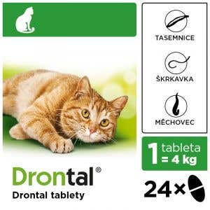Drontal Antiparazitikum pro kočky 24 tablet