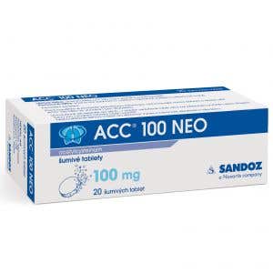 ACC 100 NEO 100 mg šumivé tablety, 20 tabliet