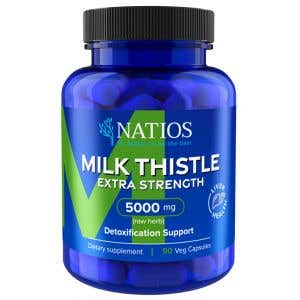 Natios Milk Thistle Extract - Ostropestřec 5000 mg 90 veganských kapslí 