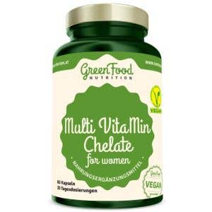 GreenFood Nutrition Multi VitaMin Chelát pro ženy 60 kapslí