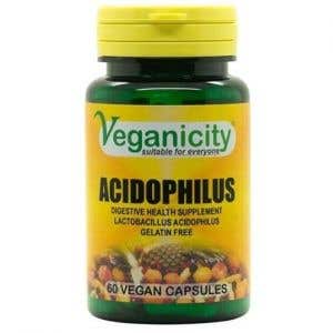 Veganicity Acidophilus vegan probiotiká pre zdravé trávenie a imunitu 60 kapsúl