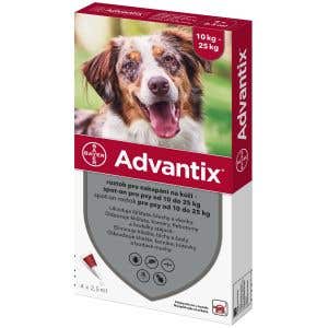 Advantix Antiparazitikum pro psy 10-25kg spot-on 1x2.5ml