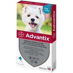 Advantix Antiparazitikum pro psy 4-10kg spot-on 4x1ml