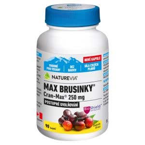 NatureVia Max Brusinky Cran-Max 90 rostlinných kapslí
