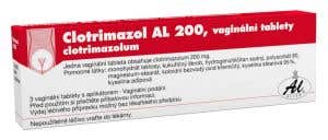 Clotrimazol AL 200 mg 3 vaginálne tablety + aplikátor