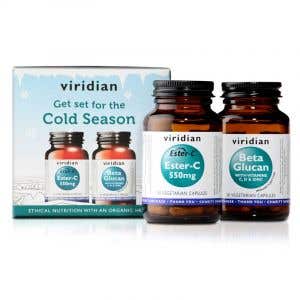 Viridian Cold Season 60 kapslí + Beta glukan s vitaminem C, D a zinkem 30 kapslí  