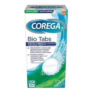 Corega Bio antibakteriální tablety 136ks