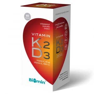 Biomin Vitamín K2 + D3 1000 IU 60 kapsúl