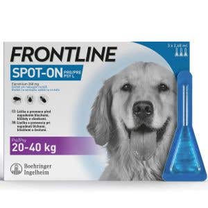 Frontline Spot-on pre psov L 20-40 kg 3 ks