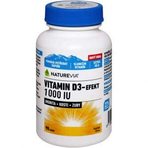 Swiss NatureVia Vitamín D3 Efekt 1000 IU 90 tabliet