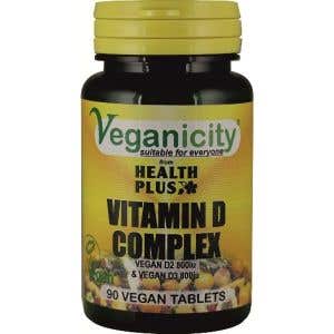 Veganicity Vitamín D komplex 1600 IU 90 veganských tablet