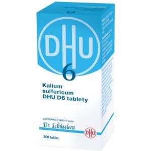 DHU Schüsslerovej soli Kalium sulfuricum D6 200 tabliet