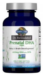 Garden of life Dr.Formulated Prenatal DHA Vegan 30 kapslí 