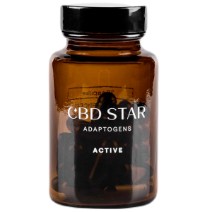 CBD Star Adaptogens Active - Medicinální houby Lion's mane a Cordyceps + CBD 30 kapslí