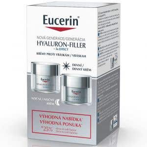 Eucerin Hyaluron-Filler Denní krém 50 ml + Noční krém 50 ml Promo balení