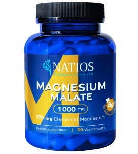 Natios Magnesium Malate 1000 mg + B6 90 kapslí