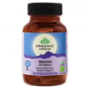 Organic India Brahmi – Na podporu duševného zdravia a kognitívnych funkcií BIO 60 kapsúl