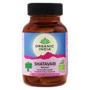Organic India Šatavari – Pro podporu mužského a ženského reprodukčního systému BIO 60 kapslí