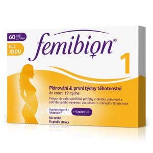 Femibion 1 s vitamínom D3 bez jódu 60 tabliet