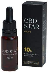 CBD Star Focus olej - 10% CBD 10 ml
