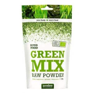 Purasana Green Mix Powder - Směs zelených antioxidantů BIO 200 g
