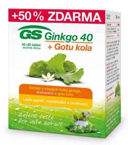 GS Ginkgo 40 mg + Gotu kola 40+20 tablet