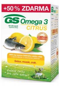 GS Omega 3 Citrus 60+30 kapslí