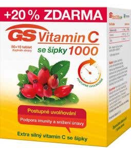 GS Vitamín C 1000 + šípky 50+10 tabliet